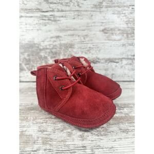 Toddler UGG Neumel Red Suede Boots Sz 4